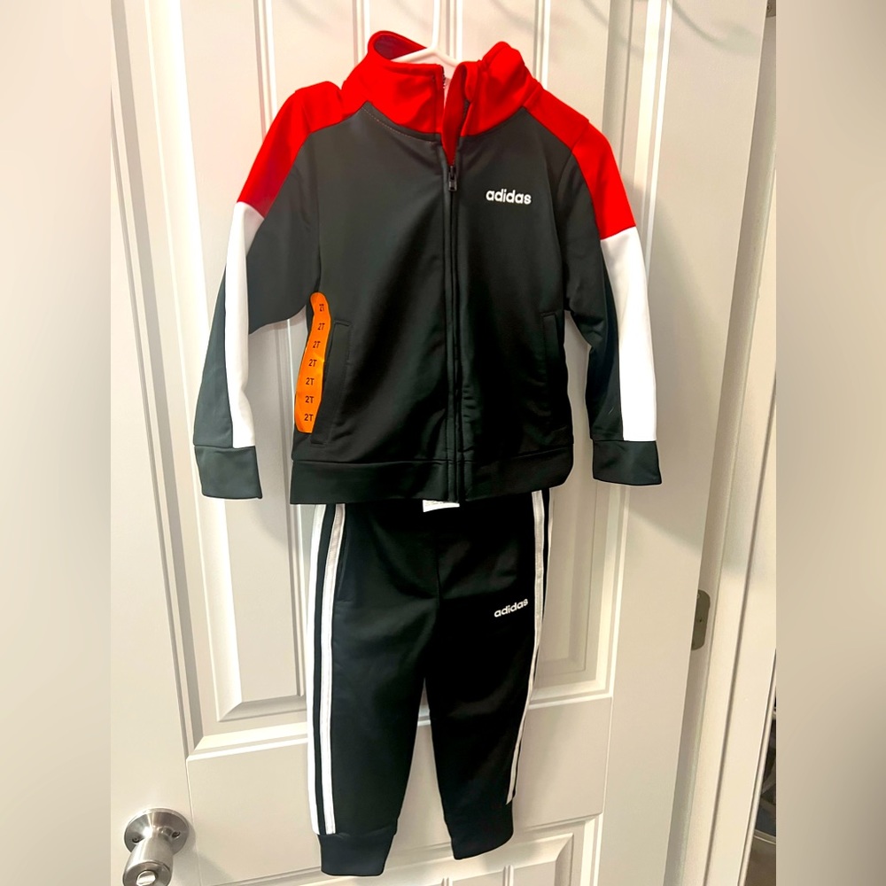 NWT - toddler size: 2T Adidas - 2 piece set - track pant and jacket